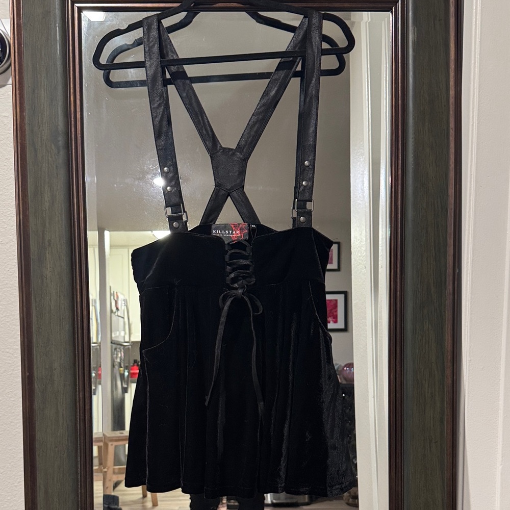 Killstar suspender skater skirt